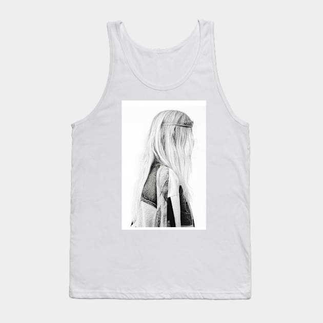 She's shy Tank Top by Goodlucklara